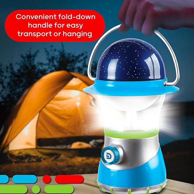 Discovery™ LED Starlight Lantern [Amazon Exclusive] 2-in-1 Hanging Lantern & Star Constellation Projector with Guide, Easy to Use for Children, Battery Operated, Educational Camping Toy