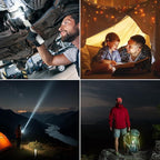 Folding Rechargeable Camping Light with Stand,Allspark Waterproof Hanging LED Camping Lantern,Magnetic Dimmable Portable Tent Lights with Detachable Tripod for Outdoor,Power Outage,Hurricane,Hiking