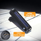 Solar Rechargeable LED Magnetic Work Light Bar 5500mAh,6500K Daylight Portable Emergency Lighting for Home Power Outages,Camping,Automotive Repairs,Under Hood & Workshop