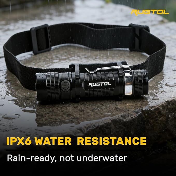 Headlamp, USB C Rechargeable Battery Powered Head Lamp LED Flashlight with Clip Magnetic Base, 1000 Lumens Zoomable Aluminum Headlamp IPX4 Waterproof for Hard Hat Working Running Hiking