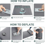 Elegear CumbreX™ Self Inflating Sleeping Pad, Built-in Electric Pump 3.15" Ultra-Thick Memory Foam Camping Mattress Pad with Pillow Double Sleeping Pad for Camping R-value 9.5 Foam Camp Pad for Travel