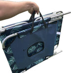 Portable Folding Bed for Adults with Neck Strap Metal Canvas Fold Up Bed with Sunshade Cots for Camping with Handles Load Bearing 160kg for Guest, Travel, Vacation, Camping(Burst)