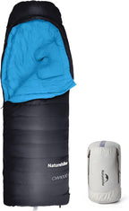 Naturehike 0 Degree Ultralight Down Sleeping Bag for Adults, 650 Fill Power, Backpacking Cold Weather Sleeping Bag with RDS Down, -2℉ / 18℉ Sleeping Bags for Camping, Hiking