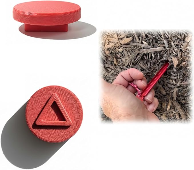 3D Printed Tent Stake Pusher Cap for MSR Groundhog & Mini – Fits 7.5" & 6" Stakes – Lightweight Durable Plastic Cap Only – Essential Camping, Hiking & Backpacking Tool for Easy Tent Setup