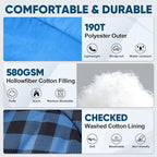 PTEROMY Sleeping Bags for Adults, Lightweight and Machine Washable, Water Resistant Backpacking Camping Sleeping Bag for Warm Cold Weather, Camping Essentials for Hiking Travel