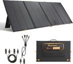 400W Portable Solar Panel,Foldable Solar Panel Power Backup,36V Output Solar Charger for Power Station Off Grid Outdoor Activities, RV, Marine,Camping, Solar Generator, IP67 Waterproof