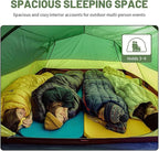 2 3 4 Person 4-Season Camping Tent - 20D Waterproof Ultralight Double Layer Tent for Outdoor Hiking Family Travel