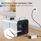 8KW Diesel Heater, Portable Diesel Air Heater All in One 110V/12/24V with App Control, Remote Control and Display Screen,Fast Heating Horizontal Diesel Heater for Campers RV Trailer Garage Home Tent