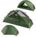 Clostnature 1/2 Person Backpacking Tent - Lightweight Two Person Tent for Backpacking, Easy Set Up Waterproof Camping Tent for Adults, Kids, Scouts, Large Size Outdoor, Hiking, Mountaineering Gear