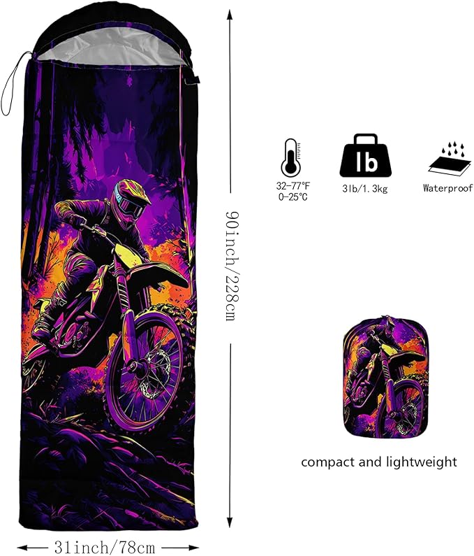 AILONEN Sports Basketball Sleeping Bag for Kids Boys,Warm and Cool Weather,Lightweight,Waterproof Backpacking,3D Galaxy Ball Print Sleeping Bag for Camping