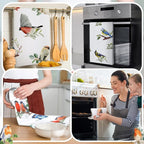 Set of 6 Birds Kitchen Towels Hummingbird Tea Towels Absorbent Dish Towels Birds on Branch 24 x 16 Inches Kitchen Gifts Cardinal Hand Towels Bird Lover Gifts for Farmhouse Kitchen Bathroom Decorations