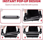 9-IN-1 Collapsible BBQ Prep Tub with Cutting Board, Portable Grill Prep Station with Side Brackets, Lids, Knives, Meat Claws and Drain Rack, Space-Saving for Kitchen, RV, Camping, Black