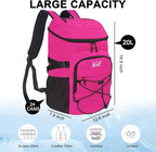WOLT Cooler Backpack,24 Cans Insulated Backpack Cooler Leakproof,Lightweight Soft Cooler Bag,Camping Cooler,Large Capacity Beach Cooler,Waterproof Travel Cooler Lunch Backpack for Hiking