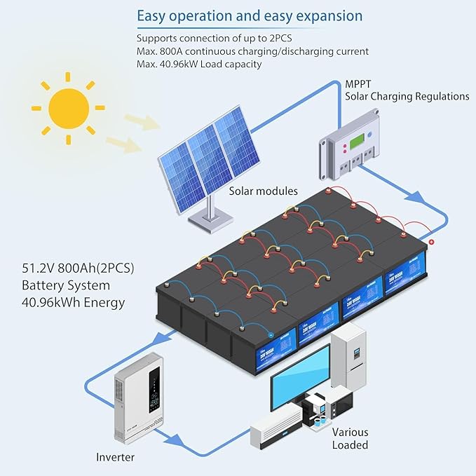 Anern 24V 100Ah LiFePO4 Lithium Battery, 2560Wh Deep Cycle LiFePO4 Battery with 100A BMS, 15000+ Cycles, 10-Year Lifespan, Ideal for Solar Energy Storage, Off-Grid Camping, RV, Trolling Motor