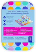 Welly First Aid Kit - FSA Eligible - Adhesive Bandages in Flexible Fabric and Waterproof, Single Use Ointments (Triple Antibiotic, Cleansing Wipes and Hydrocortisone) - 70 Count