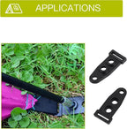 Tent Pole Male to Female Converter, Plastic Tent Feet Holder Buckles, Tent Hooks Guy Line Fasteners