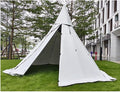 Tipi Hot Tent with Stove Hole, Waterproof Family Pyramid Tent for Camping, Backpacking, Hiking, and Mountaineering – Heated Shelter (Multiple Sizes)
