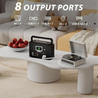 200W Portable Power Station (400W Peak), Mormluck Solar Generators with 110V AC Outlet（No Solar Panel）, 32000mAh Lithium Battery for Home Backup, Outdoor Adventures, and RV Emergencies