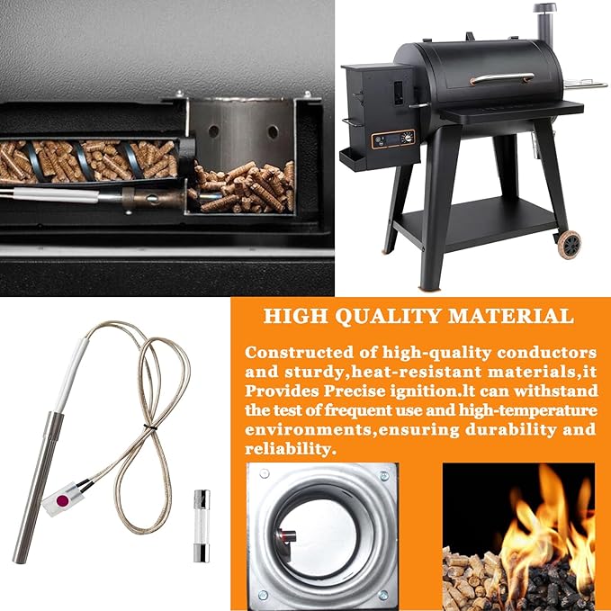 Replacement Parts Hot Igniter Kit, Compatible with Pit boss Pellet Grill and Camp Pellet Grill, igniter Comes with one Fuses