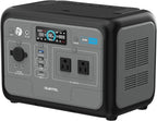 OUKITEL 512Wh Portable Solar Generator, P800 Solar Power Station with 2x800W AC Outlets (1600W Peak), 500W Fast Charging, Emergency Power Station for Home, Camping & RVs