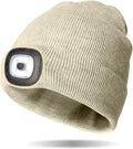 Classic Rechargeable LED Warm Knit Beanie Head Light Hat Headlamp for Outdoor Activities