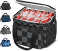 Coobiiya Large Expandable Insulated Lunch Bag Cooler Bag，12-23L Lunch Box for Men Double Deck Leakproof，Heavy Duty LunchBag Cooler Bags for Camping, Travel, Kayaking & Beach