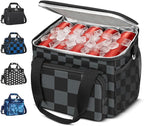 Coobiiya Large Expandable Insulated Lunch Bag Cooler Bag，12-23L Lunch Box for Men Double Deck Leakproof，Heavy Duty LunchBag Cooler Bags for Camping, Travel, Kayaking & Beach