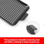 Grill Tray Set Of 2 Outdoor Grill Pans Tray Grill Pans with Hole Nonstick Barbecue Grilling Baskets for Outdoor Camping Vegetable Meat (2 grill pan)