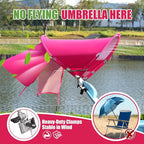 XL Universal Beach Chair Umbrella Canopy, UPF 50+ Chair Sun Shade Attachment with Adjustable Clamp for Camping, Lawn, Wheelchair, Tanning, Zero Gravity, Lounge, Outdoor Chairs, Oversized, 2 Pack