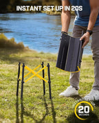 FanttikOutdoor Zeta V11 Pro Camping Table, Portable & Lightweight Folding Roll Up Table with Carry Bag, Ideal for Camping, BBQ, Picnic, Party, Outdoor Dining, Small