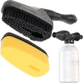 Magnetic Attachment Cleaning Kit for Portable Pressure Washers Includes Foam Sponge Head, Stiff Bristle Brush, Soap Dispenser and Quick-Connect Adapter for Car, Outdoor & Home Use