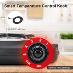 Electric Charcoal Burner Stove Portable Hot Plate Grill Coal Burners Heating Plate 700W Charcoals Starter Heater with Smart Heat Control & Stainless Steel Fast Heating for Cooking Top Countertop
