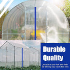 Tigeen 4 Roll Heavy Duty Zipper Door for Dust Barriers 7 ft x 3 Inch Self Adhesive Construction Zipper Door for Greenhouse Tent Accessories (Blue)