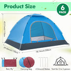 Woanger 10/16 Pack Bulk 2 Person Camping Tents for Homeless Lightweight Tent with Rain Fly and Carrying Bag Waterproof Windproof Setup Pop Up for Camping Backpacking Donation