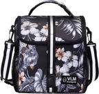 VLM Lunch Box for Women, Insulated Lunch Bag Women with Adjustable Shoulder Strap, Cute Lunch Tote Bag for Work,Picnic,Camping