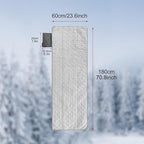 Heated Sleeping Bag Pad, Heated Sleeping Bag Liner, 3 Heating Zones,Heated Sleeping Bag Insert for Camping、Sofa、Chair