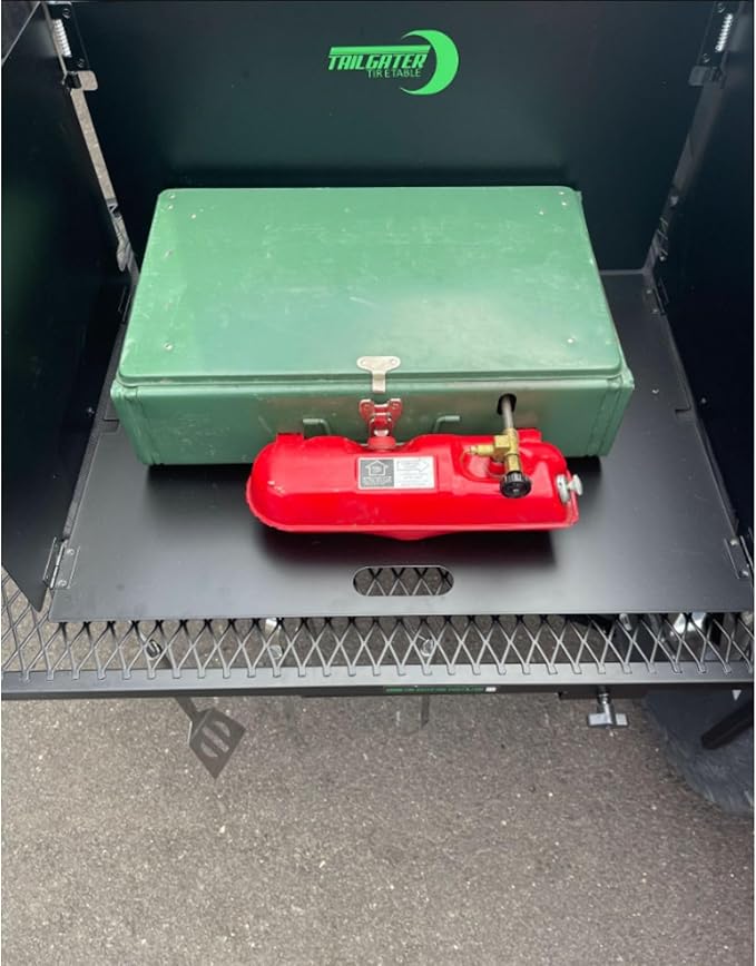 Tire Table Outdoor Stove Windscreen 18" for BBQ, Camping, and Travel with Nylon Cordura Bag Included