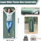 Self Inflating Sleeping Pad with Electric Pump, 3.14" Ultra-Thick Memory Foam Sleeping Mats for Camping,Easy Inflate&Deflate,9.5 R-Value Insulated Camping Mattress Pad with Pillow for Car Travel Tent