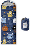 Kids Sleeping Bag for Boys Girls,Cute Puppy Print-Lightweight Warm Portable Outdoor Indoor-Waterproof Cold Weather Resistant Sleeping Bag for Camping Hiking