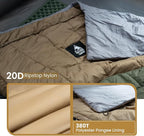OneTigris Featherlite Ultralight Sleeping Quilt, Weighs 35oz, Warm Hammock Topquilt 40 Degree, with Footbox, Perfect for Outback Camping, Hiking, Backpacking and Hammocks