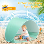 Baby Beach Tent Pop Up Beach Tents Baby Tent for Beach, Portable Shade Pool UV Protection Sun Shelter for Infant