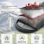 ASHOMELI Camping Sleeping Bags for Adults - 4 Season Warm & Cool Weather - Summer, Spring, Fall, Winter, Lightweight, Waterproof Sleeping Bag for Camping, Traveling, Indoors and Outdoors