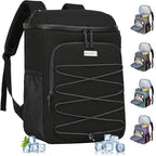 Cooler Backpack Insulated Leak Proof 30 Cans for Men Women,Waterproof Soft Cooler Bag，Lightweight Ice Chest Lunch Backpack for Beach Camping Picnic Travel Worksite Fishing