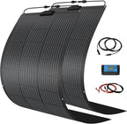 800 Watt Solar Panel Kit, 2pcs 400 Watt Flexible Monocrystalline Solar Panel（12BB） with Charge Controller Photovoltaic Module for 18-36V Battery Charging Car Battery Camper RV