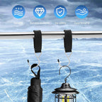 14Pcs Ice Fishing Coat Hooks, Outdoor Hun/ting Tent Hanging Hooks Ice Fishing Shelter Accessories Hanging Storage for IceFishing Tents Outdoor Camping(Color:Black)