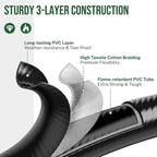 4 Feet Propane Hose Adapter 1lb to 20lb，Propane Adapter 20lb to 1lb Converter, Propane Tank Adapter Hose 20 lb to 1 lb for Buddy Heater/Weber Q Grill/Coleman Stove/Blackstone Griddle