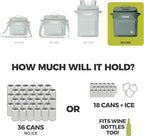 CORE Magnetic Leak Proof Soft Cooler with Waterproof Zipper | Insulated Bag Portable Ice Chest Box | Best Soft Cooler for Food & Beverages for Tailgating, Car Camping, Travel, and Family Beach Picnics
