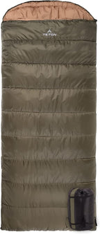 Teton Celsius XL, 25F, 20F, 0F Degree Sleeping Bags, All Weather Warm Sleeping Bag for Adults and Kids, Camping Season, Compression Sack Included