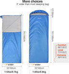 REDCAMP Ultra Lightweight Sleeping Bag for Backpacking, Hiking, Comfort for Adults Warm Weather, with Compression Sack
