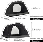 3F UL Gear 1/2 Person Outdoor Ultralight Camping Self-Supporting Kangaroo Tent TC Cotton Fabric Waterproof and Moisture-Proof Tents for Camping, Hiking, Backpacking Four-Season Application